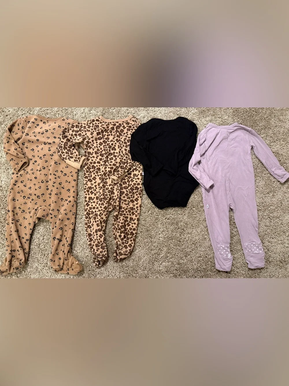 4pc Baby Girl Bundle | 6–12M | Carter’s, Wonder Nation & Bubble Baby